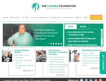 Tablet Screenshot of blog.theloombafoundation.org